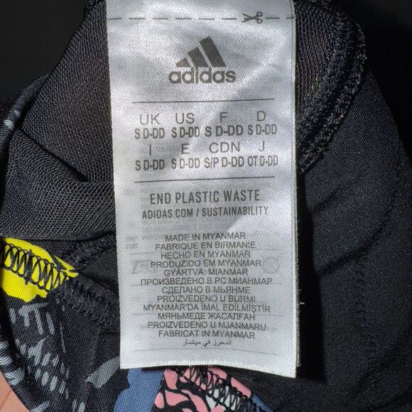 Adidas Run Medium-Support International Women's Day Allover Print Bra Small - Picture 7 of 7